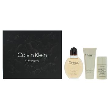 Calvin Klein CK Obsession For Men 125ml Eau de Toilette 3 Pcs Gift Set
